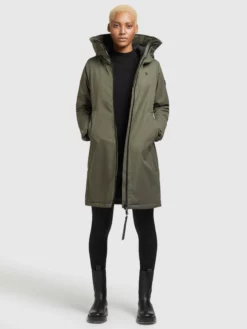 Khujo Manteaux De Mi-saison Manteau Mi-saison LISAD Femme Kaki -ventes de vêtements khujo 1c51fc2efa692a8fe210d42db53feff5 scaled