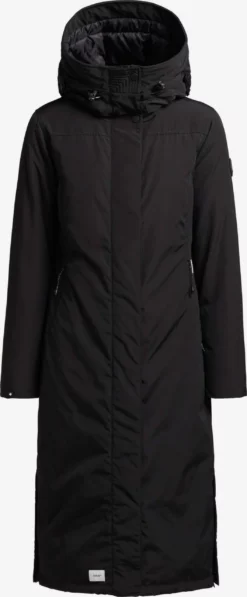 Khujo Manteaux Dhiver Manteau D’hiver ABELLA Femme Noir