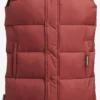 Khujo Vestes Sans Manches Gilet Magneta Femme Rouge Rouille