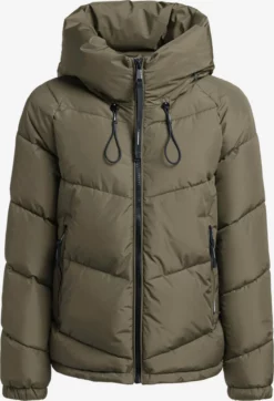 Khujo Vestes Dhiver Veste D’hiver Esila Femme Kaki
