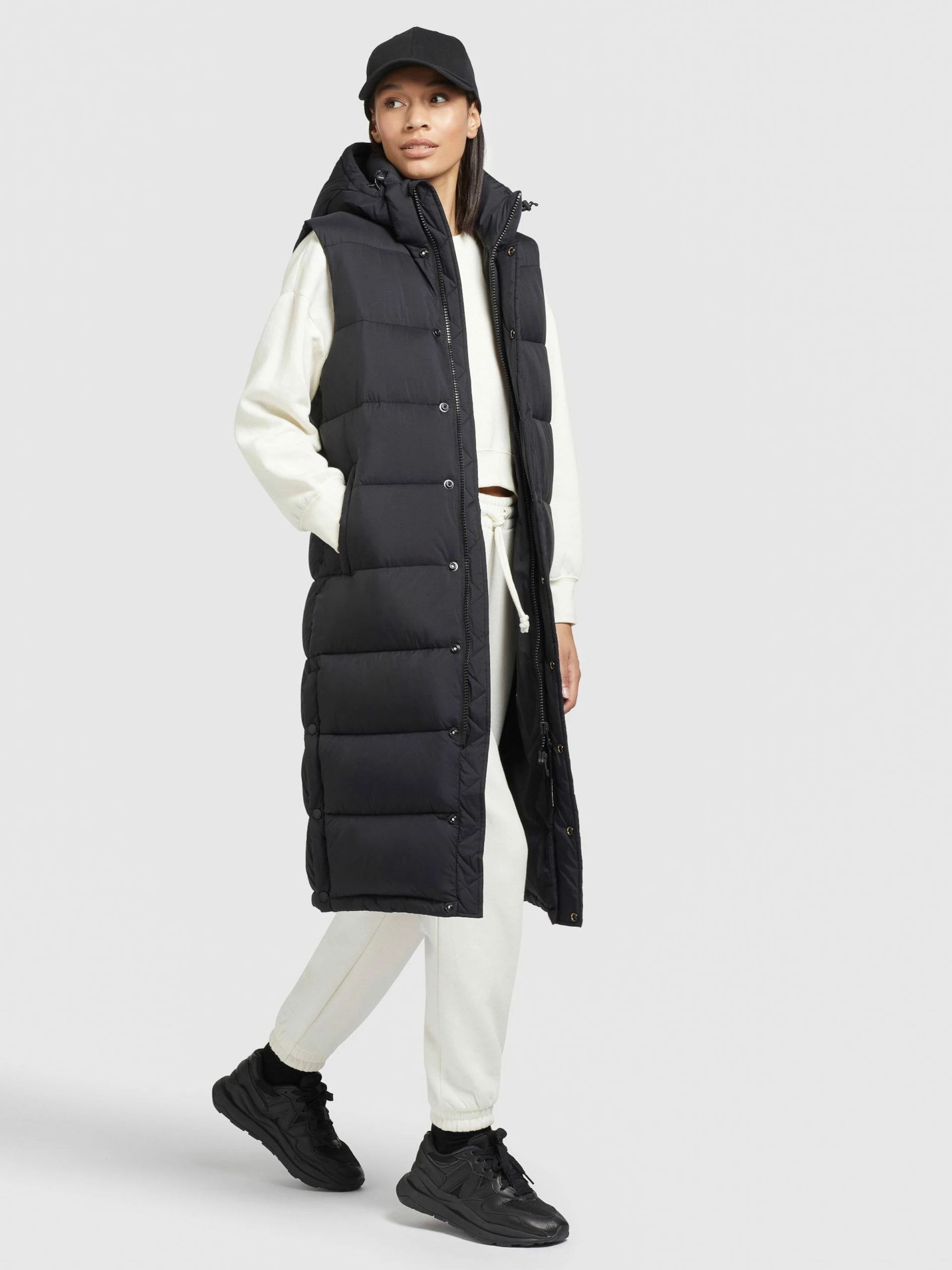 Khujo Vestes Sans Manches Gilet Magneta Femme Noir 6 Khujo Vestes Sans Manches Gilet Magneta Femme Noir – Image 6