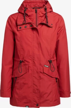 Khujo Parkas Parka Mi-saison FELINA Femme Rouge