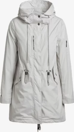 Khujo Parkas Parka Mi-saison Dayes Femme Blanc Cassé