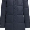 Khujo Manteaux Dhiver Manteau D’hiver TIONE Femme Bleu Marine