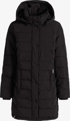 Khujo Manteaux Dhiver Manteau D’hiver Delinas Femme Noir