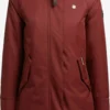 Khujo Parkas Parka Mi-saison Femme Rouge Rouille