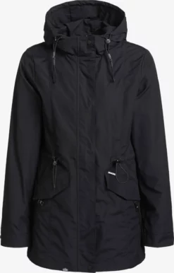 Khujo Parkas Parka Mi-saison FELINA Femme Noir