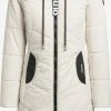 Khujo Manteaux Dhiver Manteau D’hiver Aribay 3 Femme Blanc Cassé