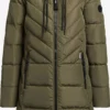 Khujo Manteaux Dhiver Manteau D’hiver MUGG Femme Olive