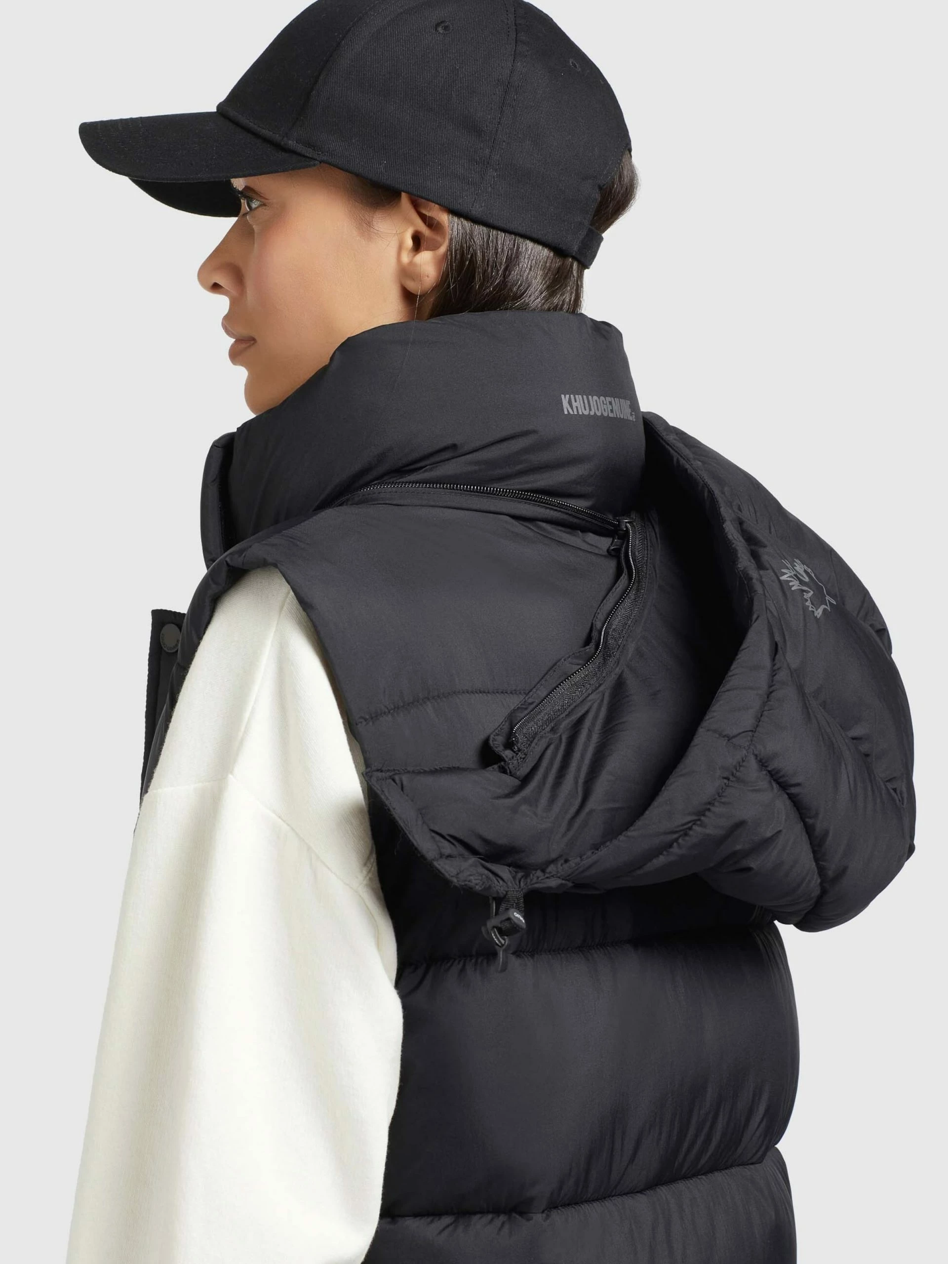 Khujo Vestes Sans Manches Gilet Magneta Femme Noir 8 Khujo Vestes Sans Manches Gilet Magneta Femme Noir – Image 8