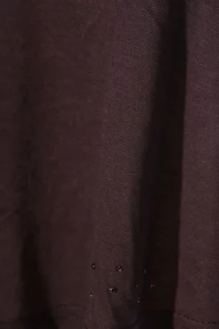 Khujo Blouse Sans Manche Violet Moucheté Style Décontracté -ventes de vêtements khujo khujo aermellose bluse braun meliert casual look 701e74