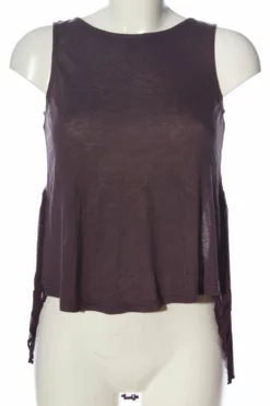 Khujo Blouse Sans Manche Violet Moucheté Style Décontracté