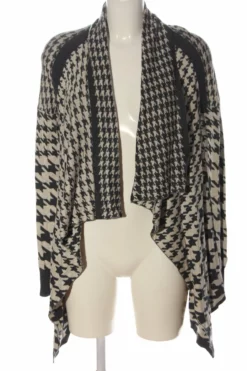 Khujo Cardigan Gris Clair-blanc Cassé Imprimé Allover Style Décontracté