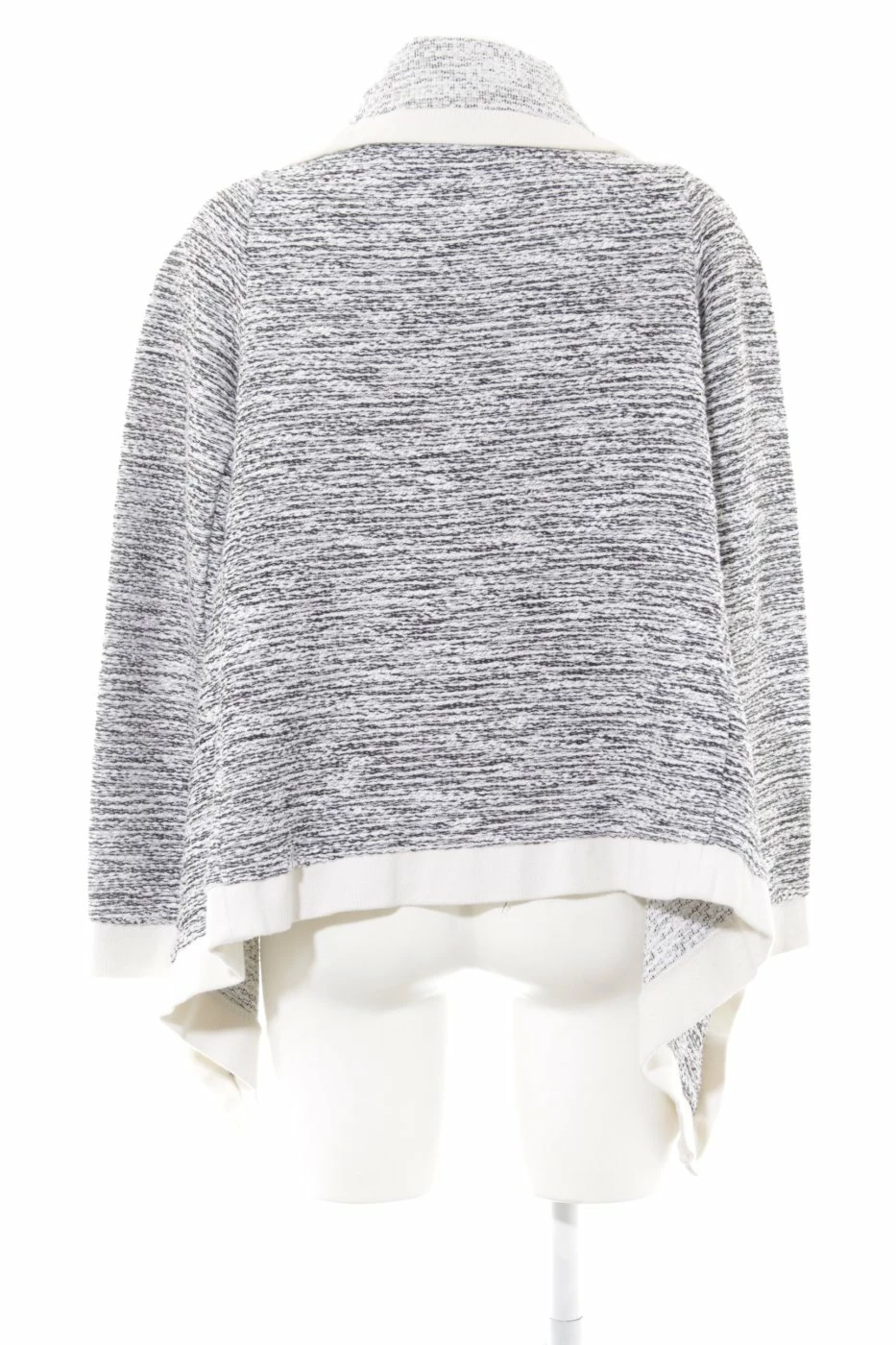 Khujo Cardigan Noir-blanc Moucheté Style Décontracté 2 Khujo Cardigan Noir-blanc Moucheté Style Décontracté – Image 2