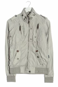 Khujo Veste D’aviateur Gris Clair Style Mode Des Rues