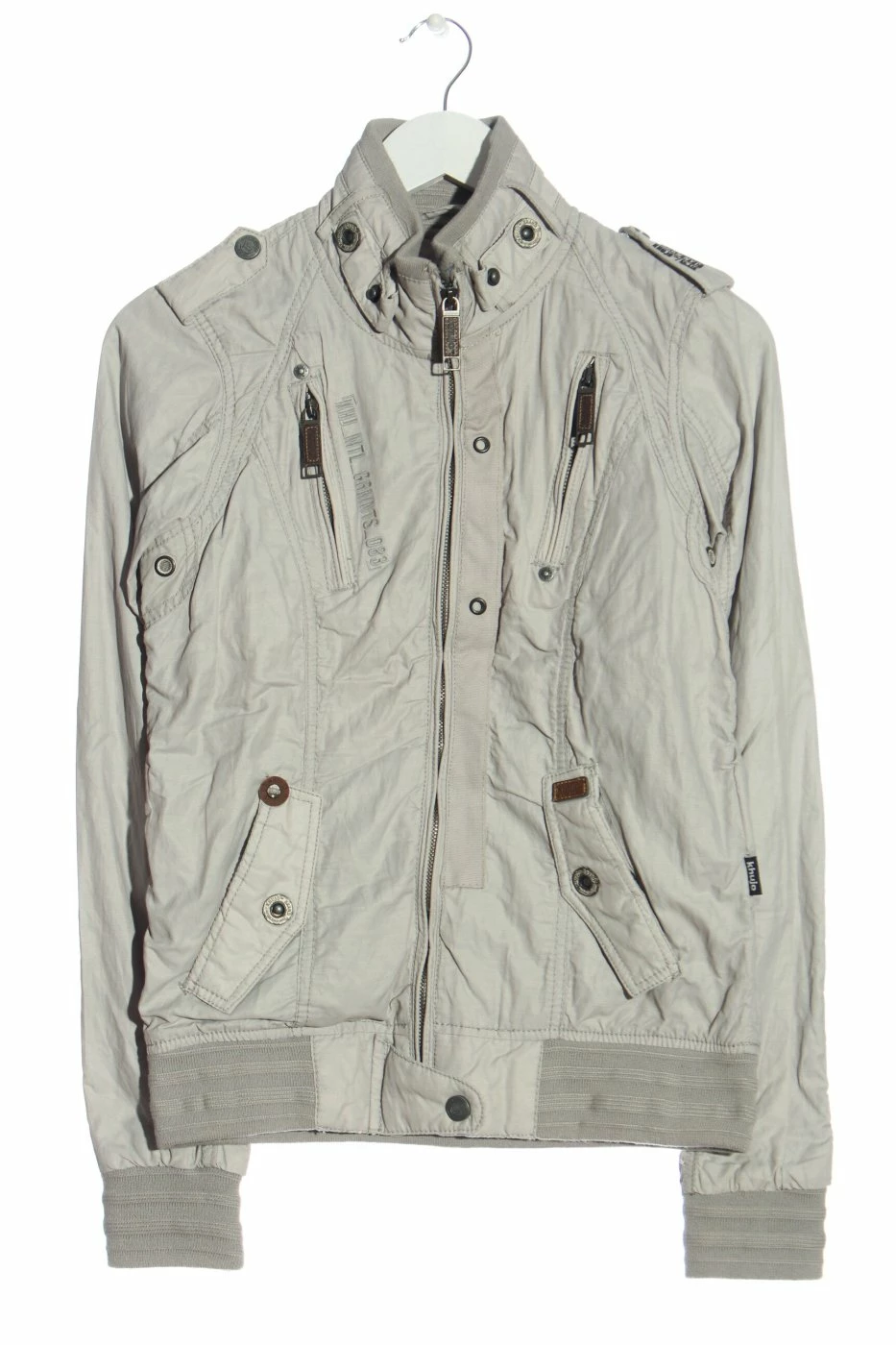 Khujo Veste D’aviateur Gris Clair Style Mode Des Rues 1 Khujo Veste D’aviateur Gris Clair Style Mode Des Rues