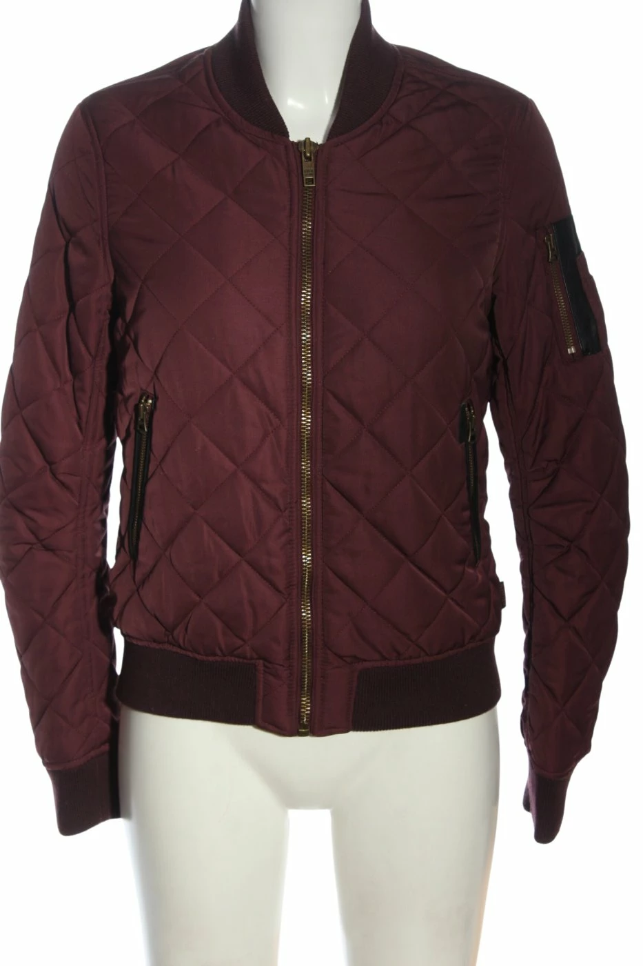 Khujo Genuine Blouson Aviateur Rouge Motif De Courtepointe Style Décontracté 1 Khujo Genuine Blouson Aviateur Rouge Motif De Courtepointe Style Décontracté