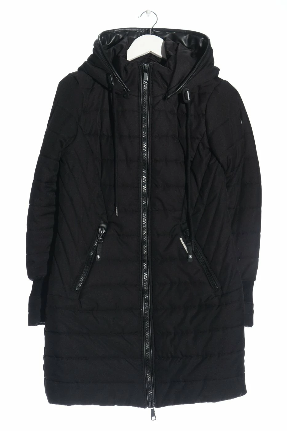 Khujo Genuine Veste D’hiver Noir Motif De Courtepointe Style Décontracté 1 Khujo Genuine Veste D’hiver Noir Motif De Courtepointe Style Décontracté