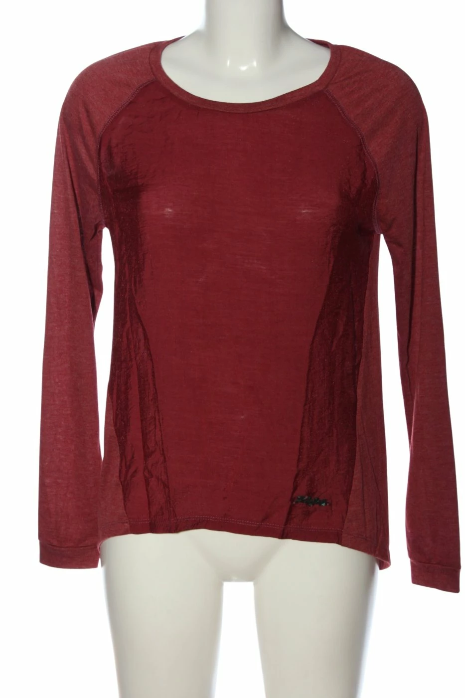 Khujo Blouse à Manches Longues Rouge Moucheté Style Décontracté 1 Khujo Blouse à Manches Longues Rouge Moucheté Style Décontracté