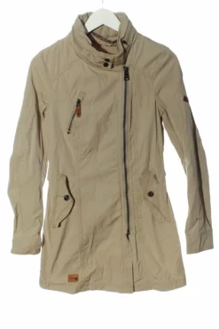 Khujo Veste Longue Blanc Cassé Style Décontracté