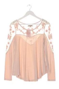 Khujo Top à Manches Longues Rose Chair Style Décontracté