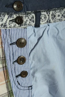 Khujo Mini-jupe Bleu-brun Motif à Carreaux Style Décontracté -ventes de vêtements khujo khujo minirock 910e2b