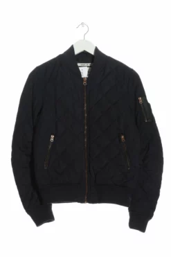 Khujo Veste Matelassée Bleu Motif De Courtepointe Style Décontracté