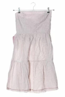 Khujo Vintage Jupe Longue Rose Motif Rayé Style Décontracté