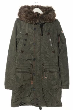 Khujo Veste D’hiver Kaki Style Décontracté