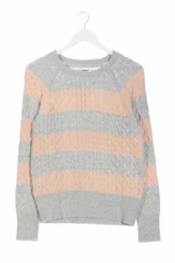 Khujo Pull Torsadé Rose Chair-bleu Moucheté Style Décontracté